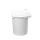 5 Gallon White HDPE Plastic Screw-Top Pail w/Plastic Handle (New)