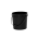 2 Gallon Black Plastic Round Open Head Pail w/Plastic Bail, FDA Approved