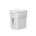 13 Gallon White HDPE EZ-Stor Pail, FDA Approved