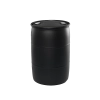 55 Gallon Black Tight Head Plastic Drum