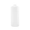 32 oz Natural HDPE Plastic Cylinder Bottle, 38-400 Neck