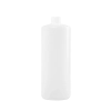 32 oz Natural HDPE Plastic Cylinder Bottle, 28-410 Neck