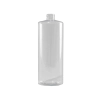 32 oz Clear PVC Plastic Cylinder Bottle, 28-410 Neck