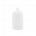 16 oz Natural LDPE Plastic Boston Round Bottle, 28-400 Neck