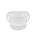 1/2 GALLON WHITE PP OH PAIL WITH PLASTIC HANDLE