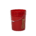 5 Gallon Red Plastic Round Open Head Pail w/Metal Bail, FDA Approved